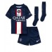 Paris Saint-Germain Achraf Hakimi #2 kläder Barn 2022-23 Hemmatröja Kortärmad (+ korta byxor)